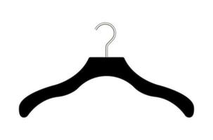 real cloth Hanger on a white background vector