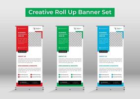 Minimal roll up banner design