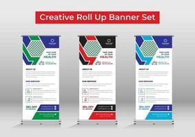 Medical roll up banner