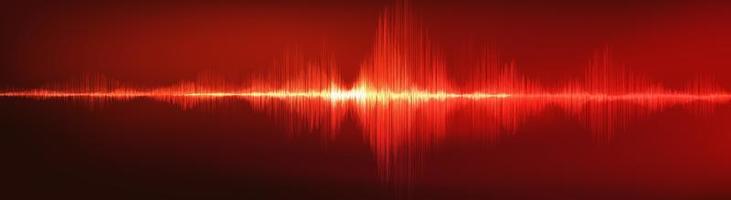 Dark Red Digital Sound Wave Background vector