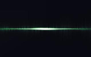 Mini Green Sound Wave on Black Background vector