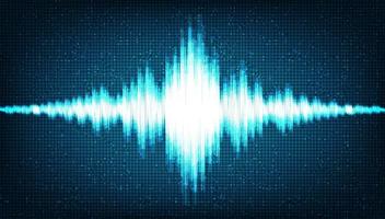 Hi Tech Digital Sound Wave Low and Hight richter scale vector