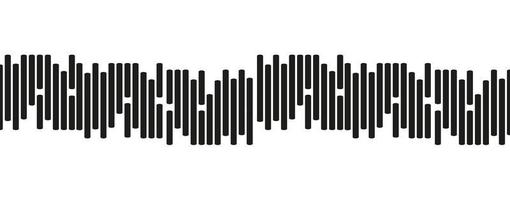 Mini Sound Wave Line on white background vector