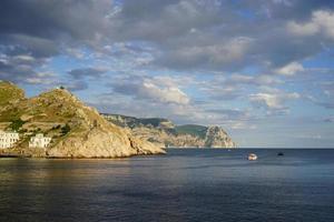 la bahía es balaklava, el monumento histórico de Crimea. foto