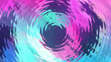 Schleife blau lila abstrakte Flüssigkeitswelle kräuselt Rotation video