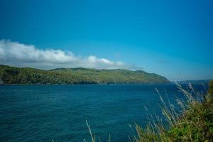 Natural background with a view of lake Baikal photo