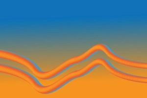 Fondo abstracto mezcla naranja y azul vector