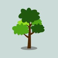 Ilustración del icono de árbol vector