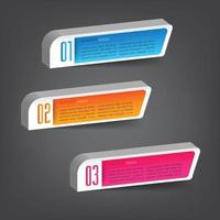 modern text box template, banner Infographics vector