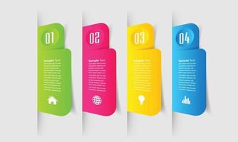 modern text box template, banner Infographics vector