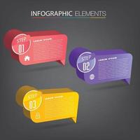 modern text box template, banner Infographics vector