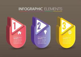 modern text box template, banner Infographics vector