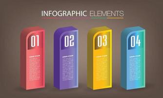 modern text box template, banner Infographics vector