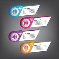 modern text box template, banner Infographics vector