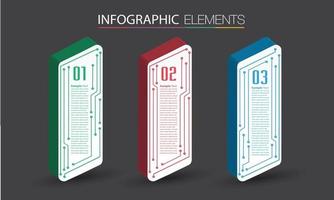 modern text box template, banner Infographics vector