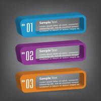 modern text box template, banner Infographics vector