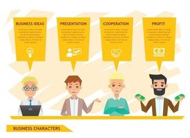 Business people characters design vector