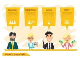 Business people characters design vector