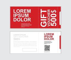 gift voucher vector design template set