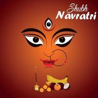 Happy navratri indian traditional festival vector