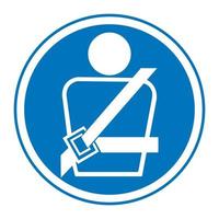 Wearing a seat belt Symbol Sign vector