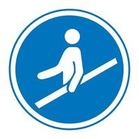 Use Handrail Symbol Sign