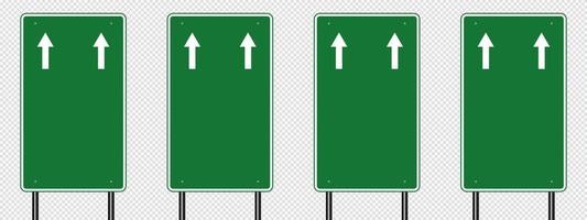 señal de tráfico verde señal de tablero de carretera vector
