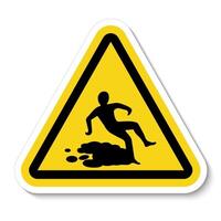 Beware Slippery Surface Symbol vector