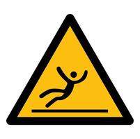 Beware Slippery Surface Symbol vector