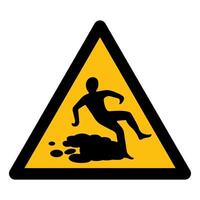 Beware Slippery Surface Symbol vector