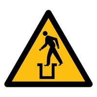 Beware Bottomless Pit Symbol Sign vector