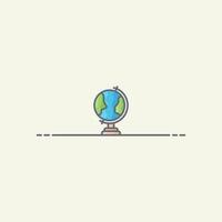 Globe vector icon illustration