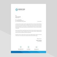 Elegant letterhead template design in minimalist style Free Vector