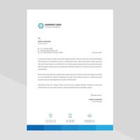 Elegant letterhead template design in minimalist style Free Vector