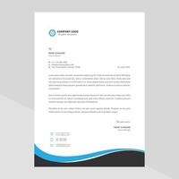 Elegant letterhead template design in minimalist style Free Vector