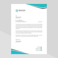 Elegant letterhead template design in minimalist style Free Vector