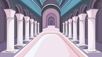 Beautiful castle interior. vector