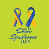 Vector illustration of a Background for World Down Syndrome Day.