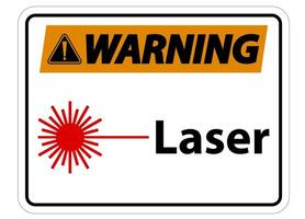 Warning Laser Symbol Sign vector