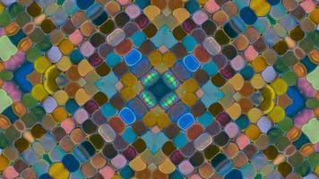 Kaléidoscope de fond mosaïque vive video