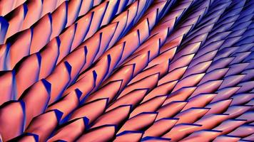 Modello materiale dell'onda di colore blu rosa antico 3D