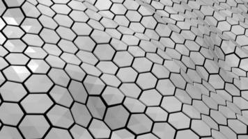 forma geométrica branca em forma de colmeia de favo de mel, movimento circular video