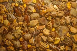 the background of the large natural amber of different shades of yellow and orange photo