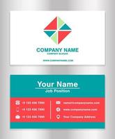 simple business name card template vector