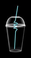 Blank soft drink cup vector