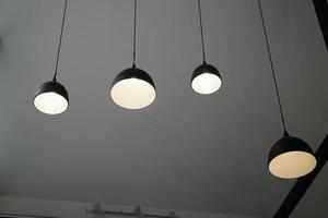 Lighting hanging from the ceiling photo