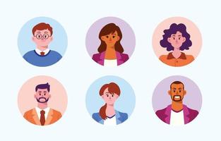 Business People Avatar Collection vector