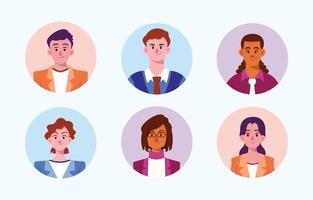 Business People Avatar Collection vector