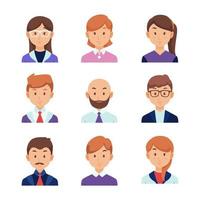 Business People Avatar Collection vector