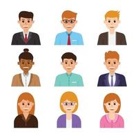 conjunto de personas de negocios vector